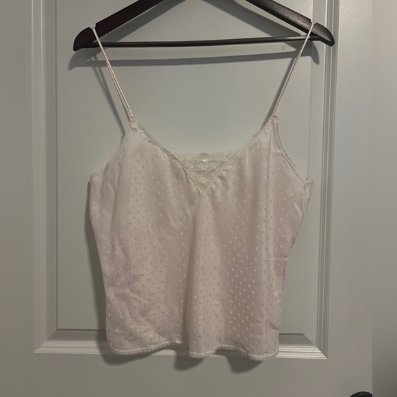 VINTAGE 90S BABY PINK SATIN LINGERIE CAMI TOP - Picture 2 of 5